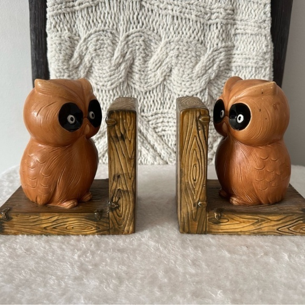 Vintage Lefton Owl Bookends